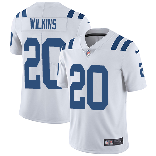 Indianapolis Colts #20 Limited Jordan Wilkins White Nike NFL Road Men Jersey Indianapolis Colts Vapor UntouchableVapor Untouchable jerseys